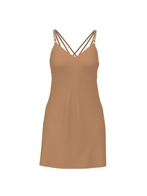 Luxe Satin Long-Sleeve Maxi Slip Dress