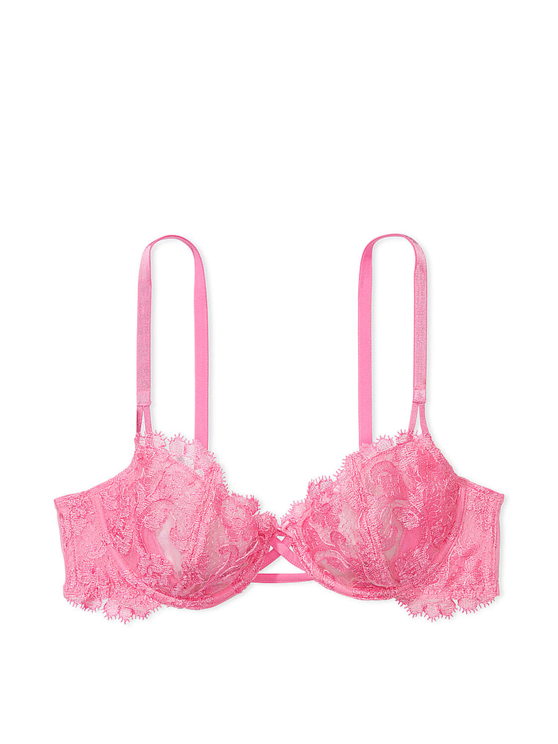 vs Dream Angels Wicked Unlined Boho Floral Embroidery Balconette Bra 3 of 4 