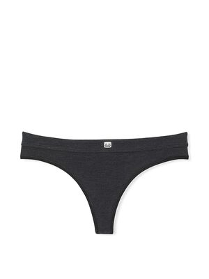 Logo Cotton Thong Panty