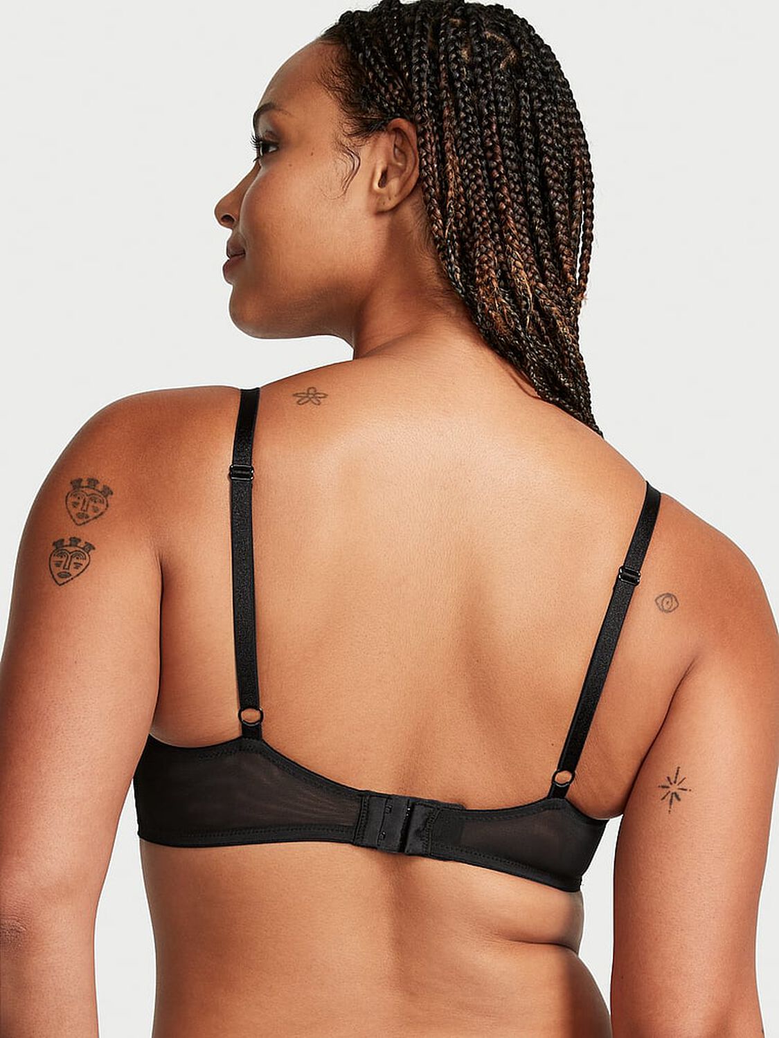 vs Very Sexy Shine Strappy Unlined Lace Low-Cut Demi Bra 2 of 5 
