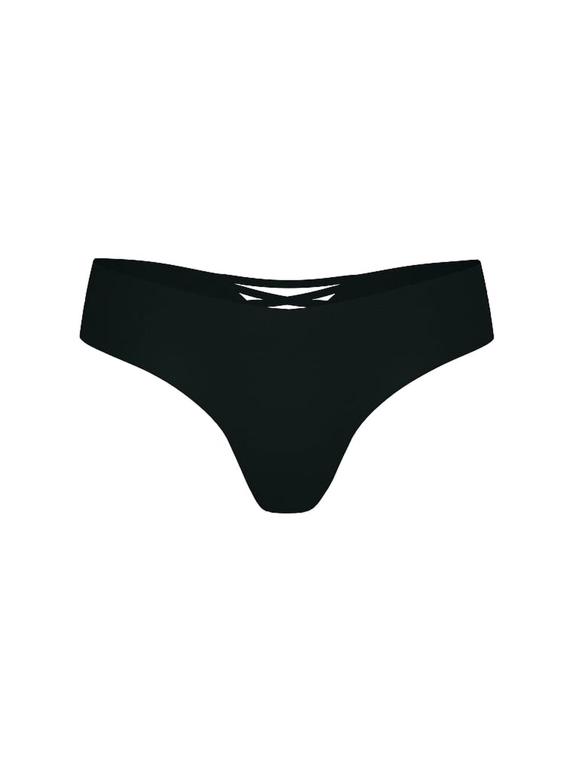 vs No-Show No-Show Strappy Thong Panty Black 3 of 3 