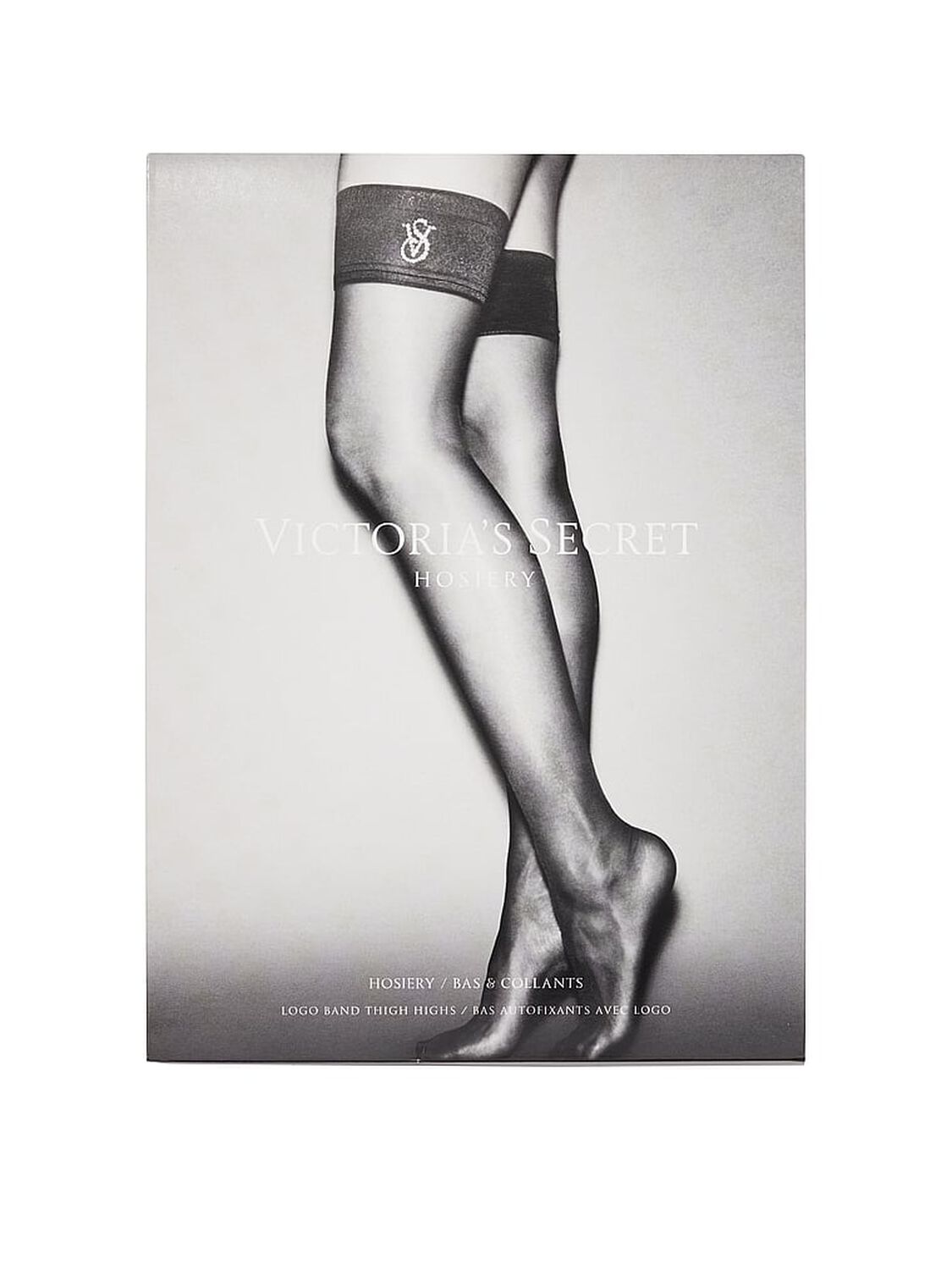 vs Very Sexy Crystal Logo Thigh Highs Black 3 of 4 