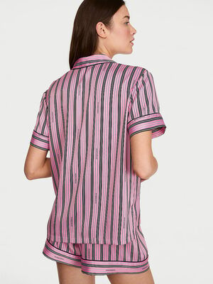 Signature Satin Short Pajama Set