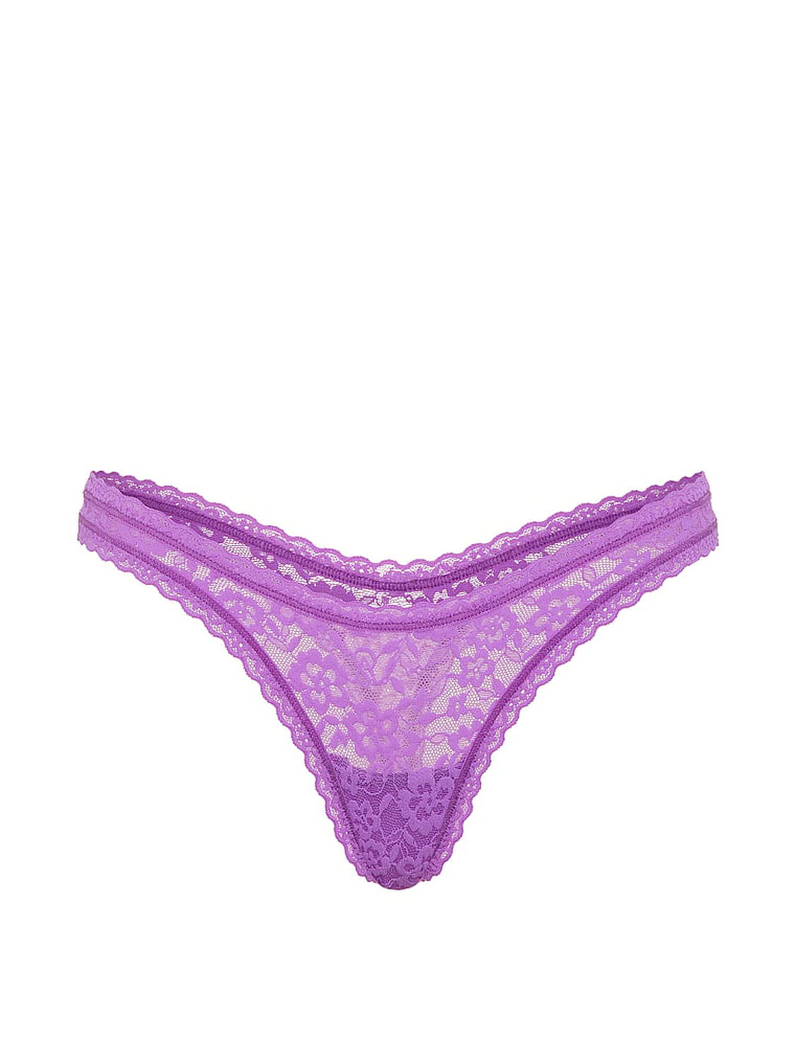 vs The Lacie Lace Ultra-Mini Scoop Thong Panty Violet Halo 3 of 3 