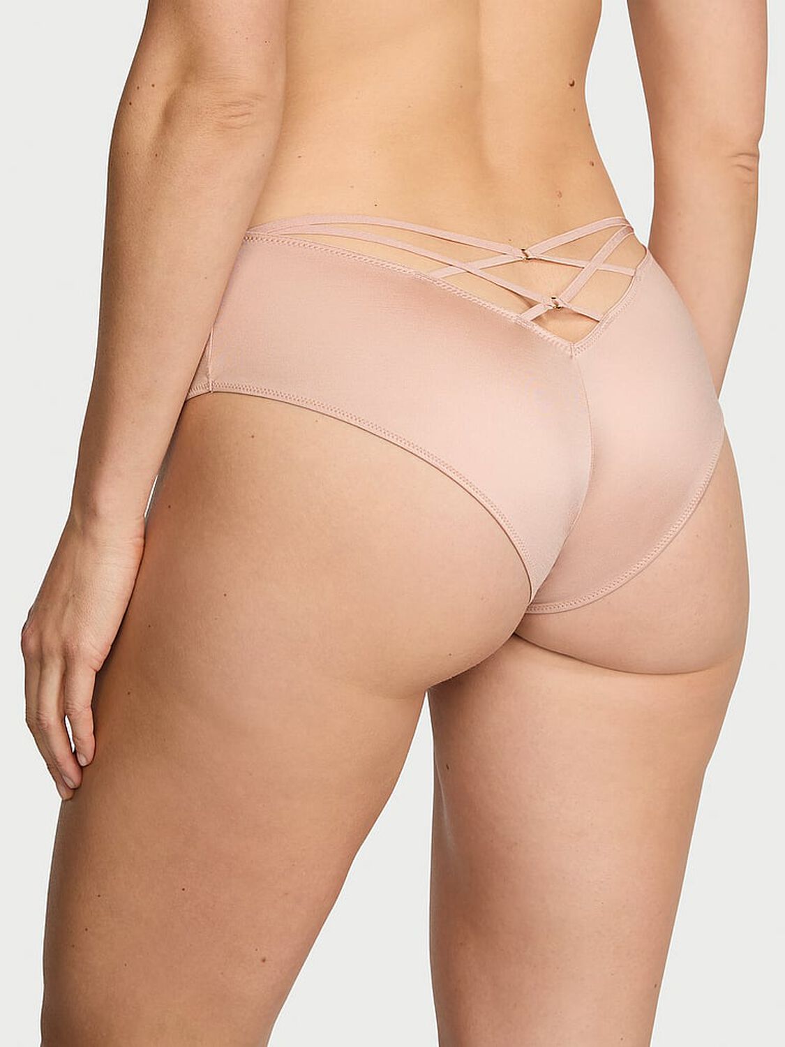 vs Very Sexy Strappy-Back High-Leg Cheeky Panty Macaron 2 of 3 