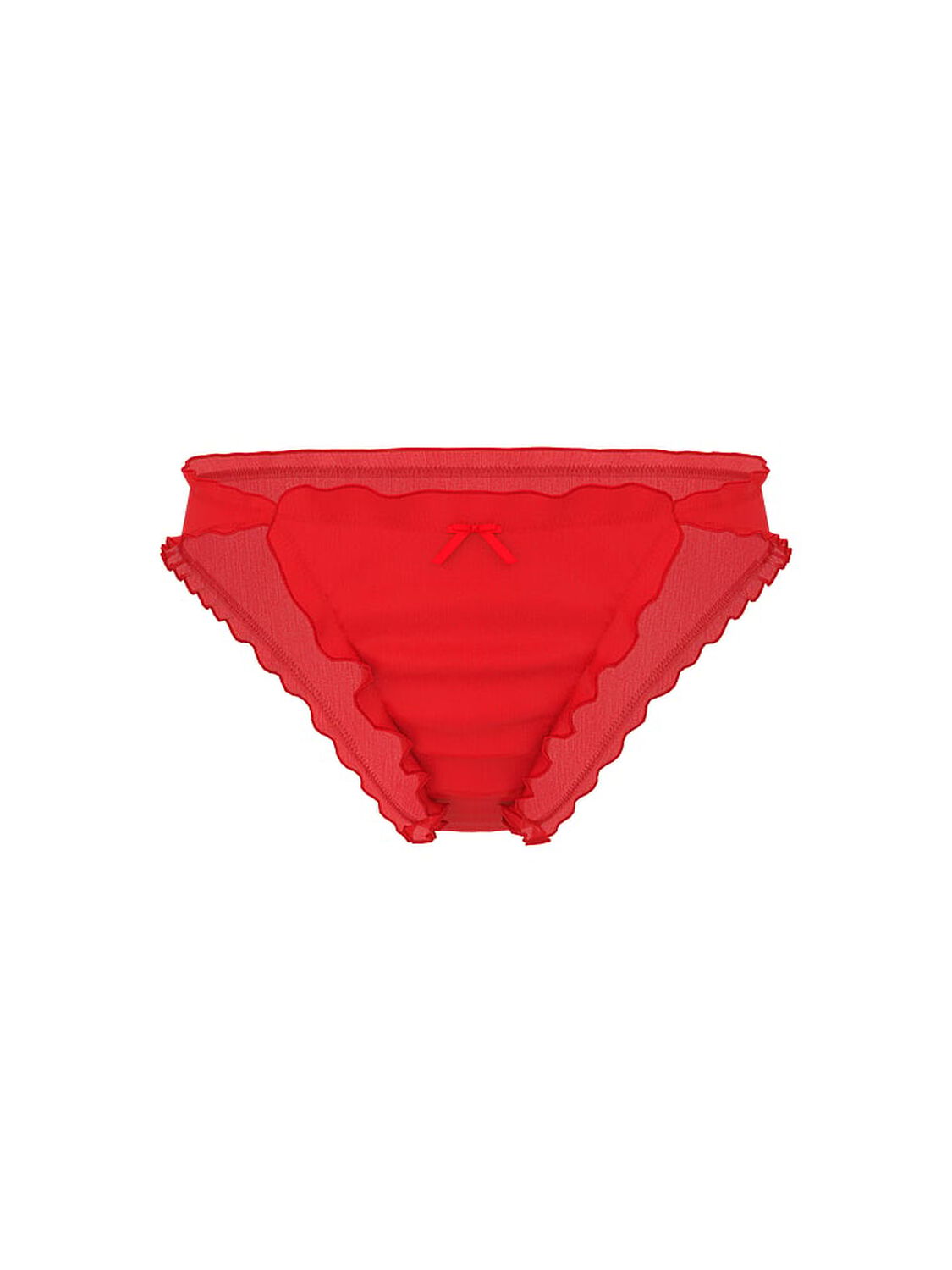 vs Dream Angels Heart Chiffon Bikini Panty Bright Vermillion 3 of 3 