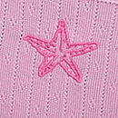 Stretch Cotton Pointelle Lace-Waist Thong Panty, Waterlily Starfish, swatch