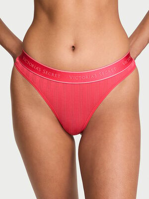 SoSoft&trade; Modal Ultra-Fine Logo Thong Panty