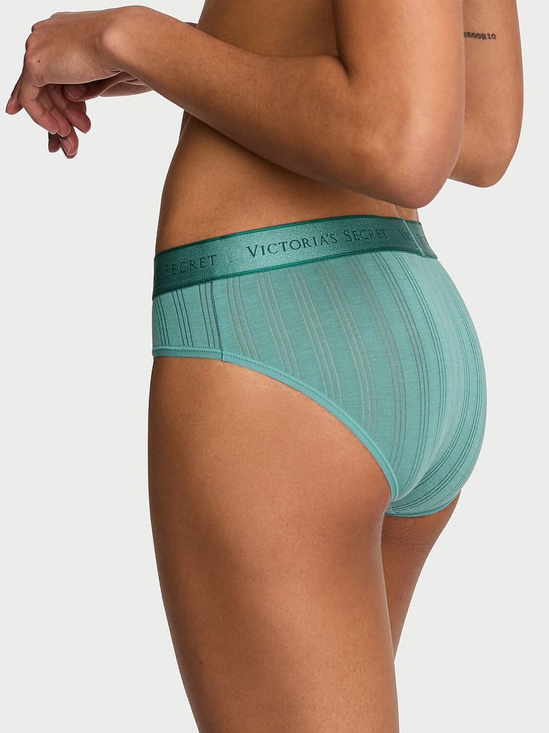 vs Cotton Ultra-Fine Modal Logo Hiphugger Panty Gentle Green 2 of 3 