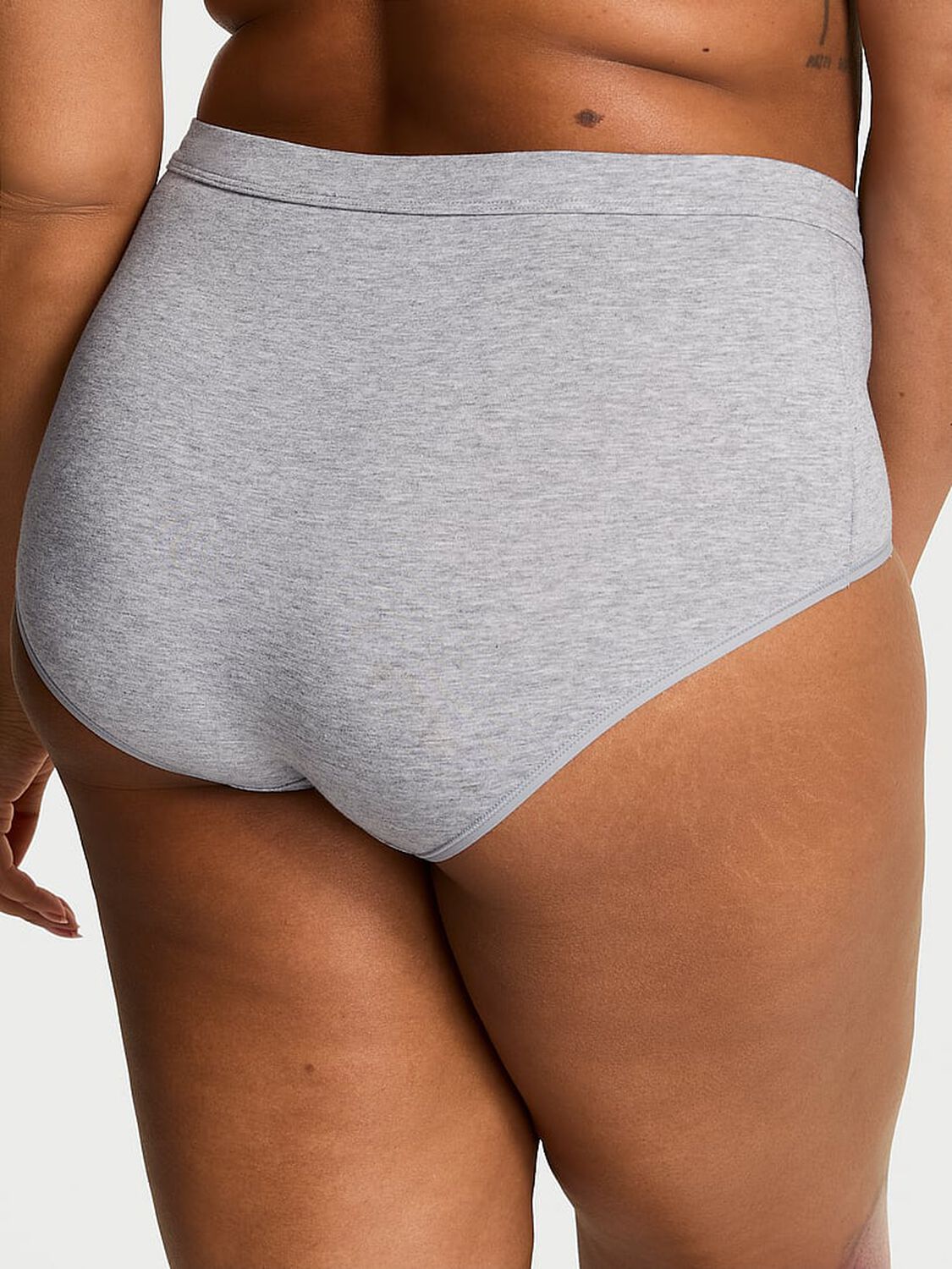 vs Cotton Logo Cotton Modern Brief Panty Heather Grey 1 of 4 