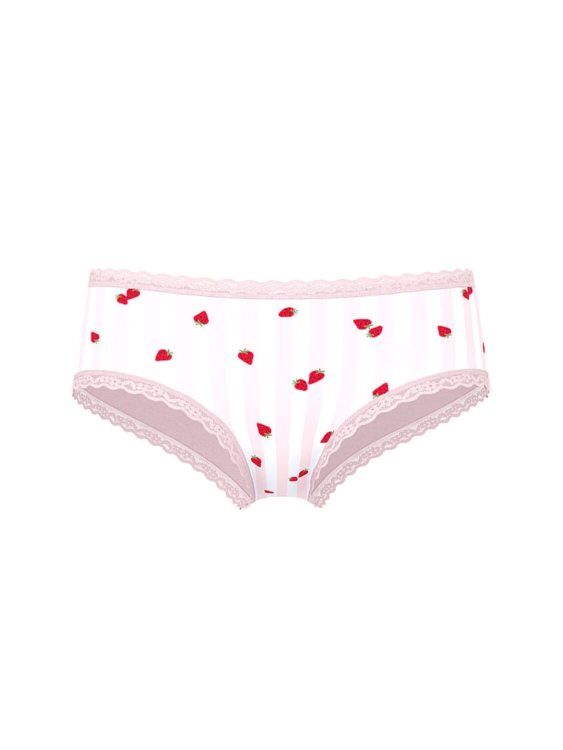vs Lace Trim Cotton Lace-Waist Cheeky Panty 3 of 3 
