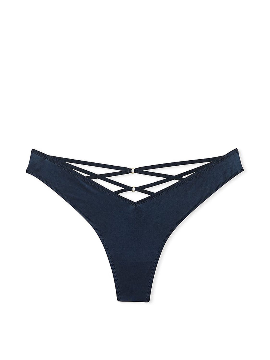 vs Very Sexy Strappy Back High-Leg Thong Panty Dark Twilight 3 of 3 