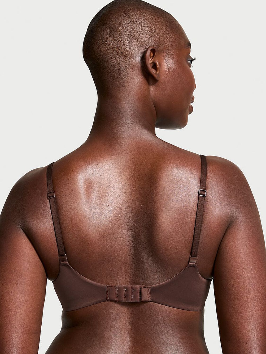 vs Body By Victoria Lightly Lined Lace-Trim Demi Bra Ganache 2 of 3 