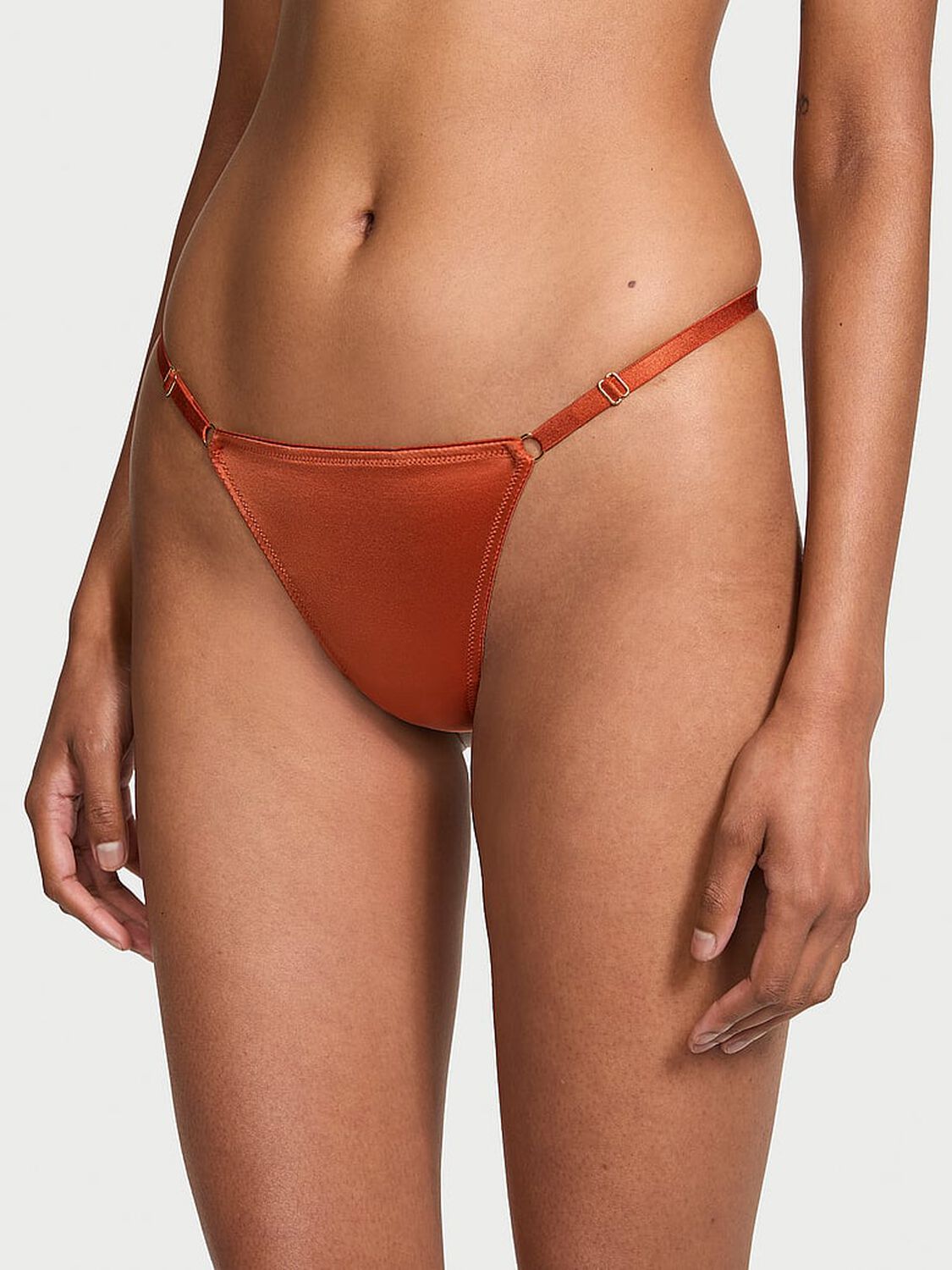vs Very Sexy V-Hardware Adjustable V-String Panty Gingerbread 1 of 3 