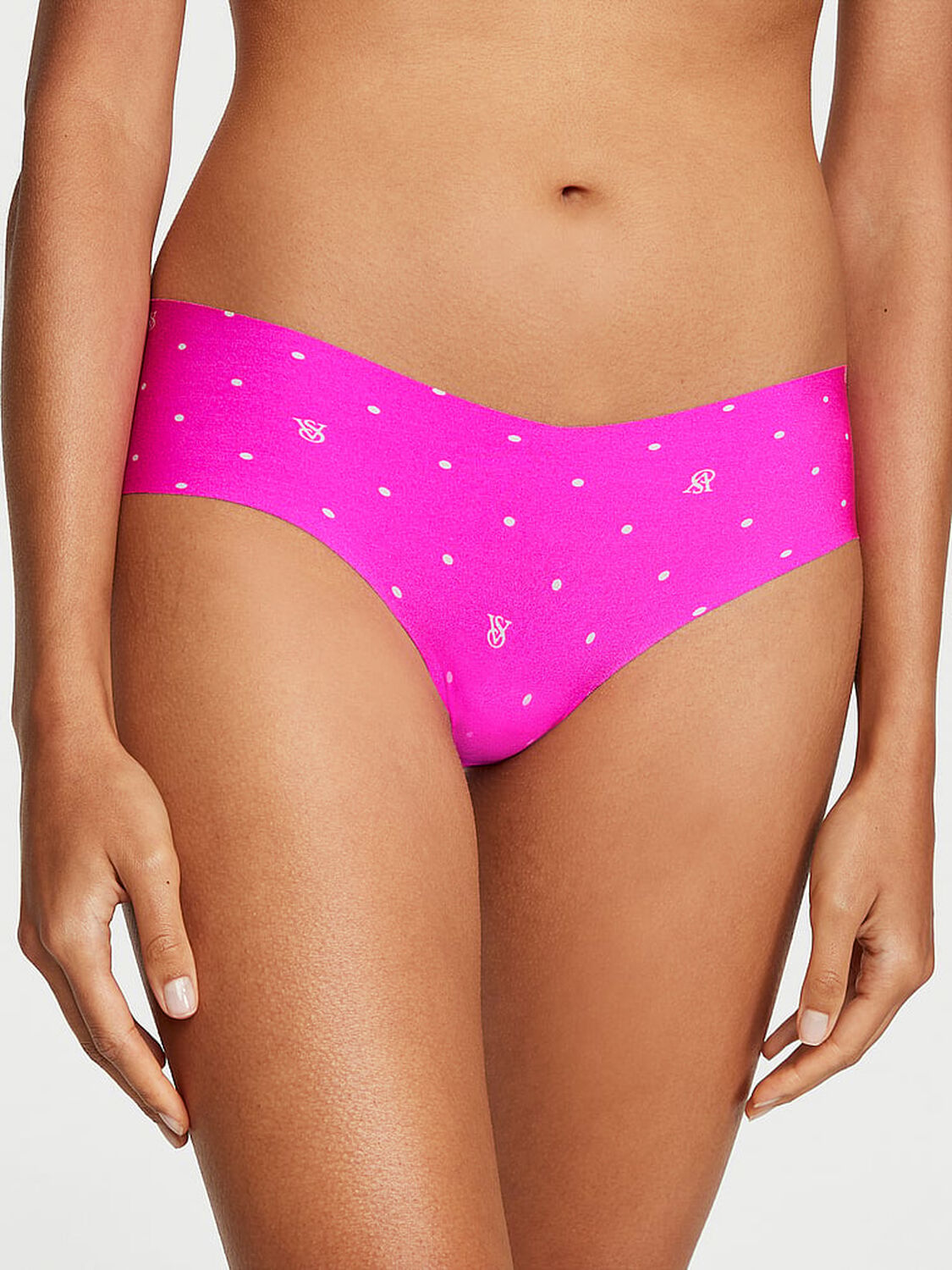 vs No-Show No-Show Hiphugger Panty Bali Orchid Logo Dots 1 of 3 