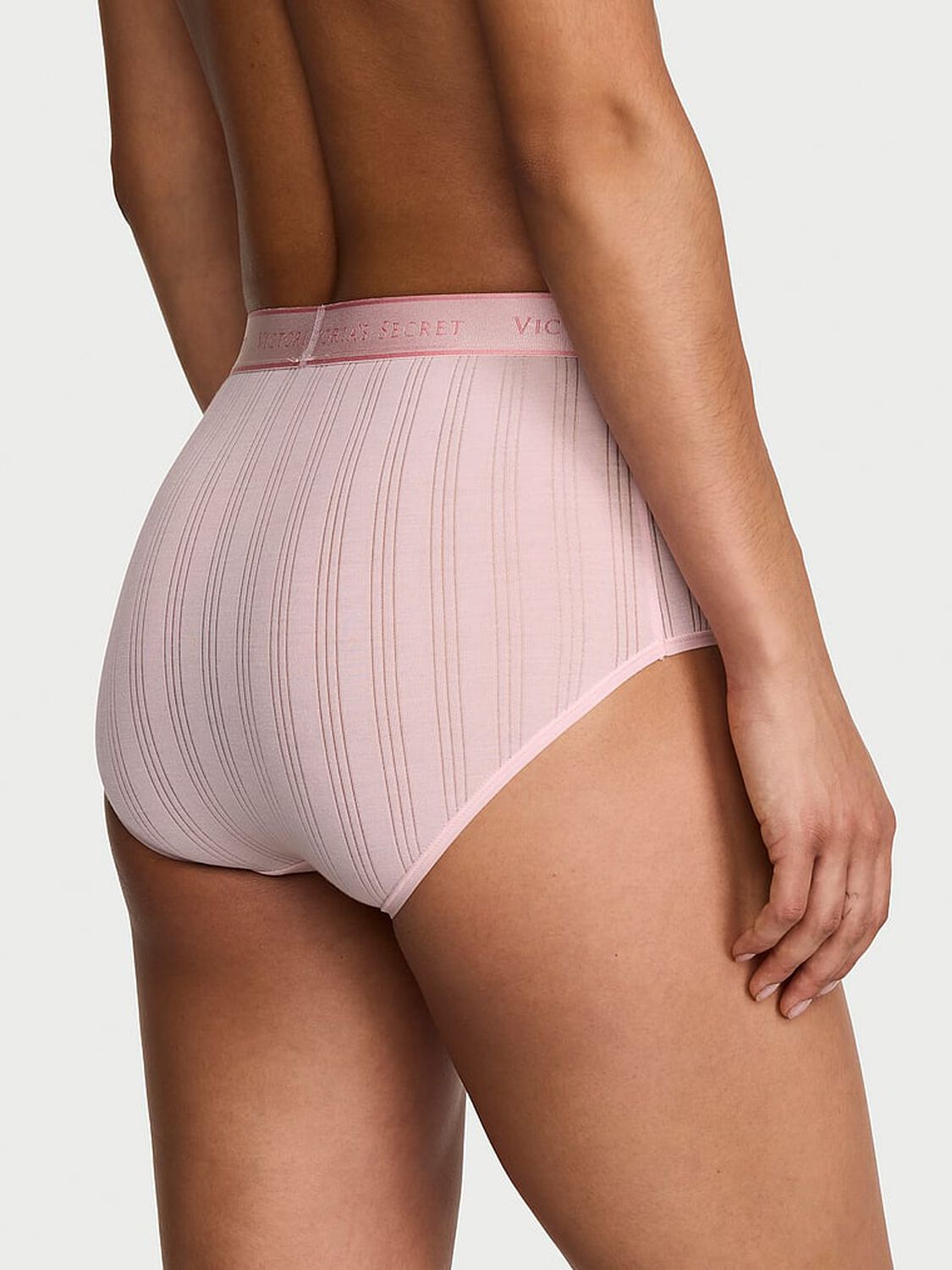 vs Cotton Ultra-Fine Modal Logo Modern Brief Panty Angel Pink 2 of 3 