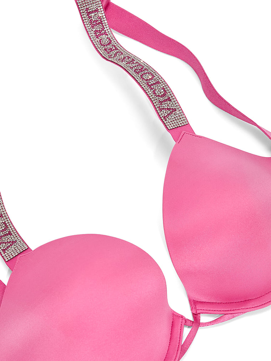 vs Very Sexy Logo Shine Strap Push-Up Bra Rose Garden 3 of 3 
