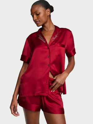 Signature Satin Short Pajama Set