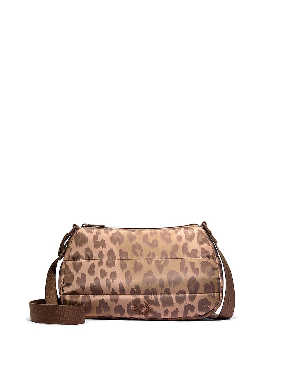 vs Pink Quilted Puffer Mini Hobo Bag Leopard Quilted Puffer 1 of 4 