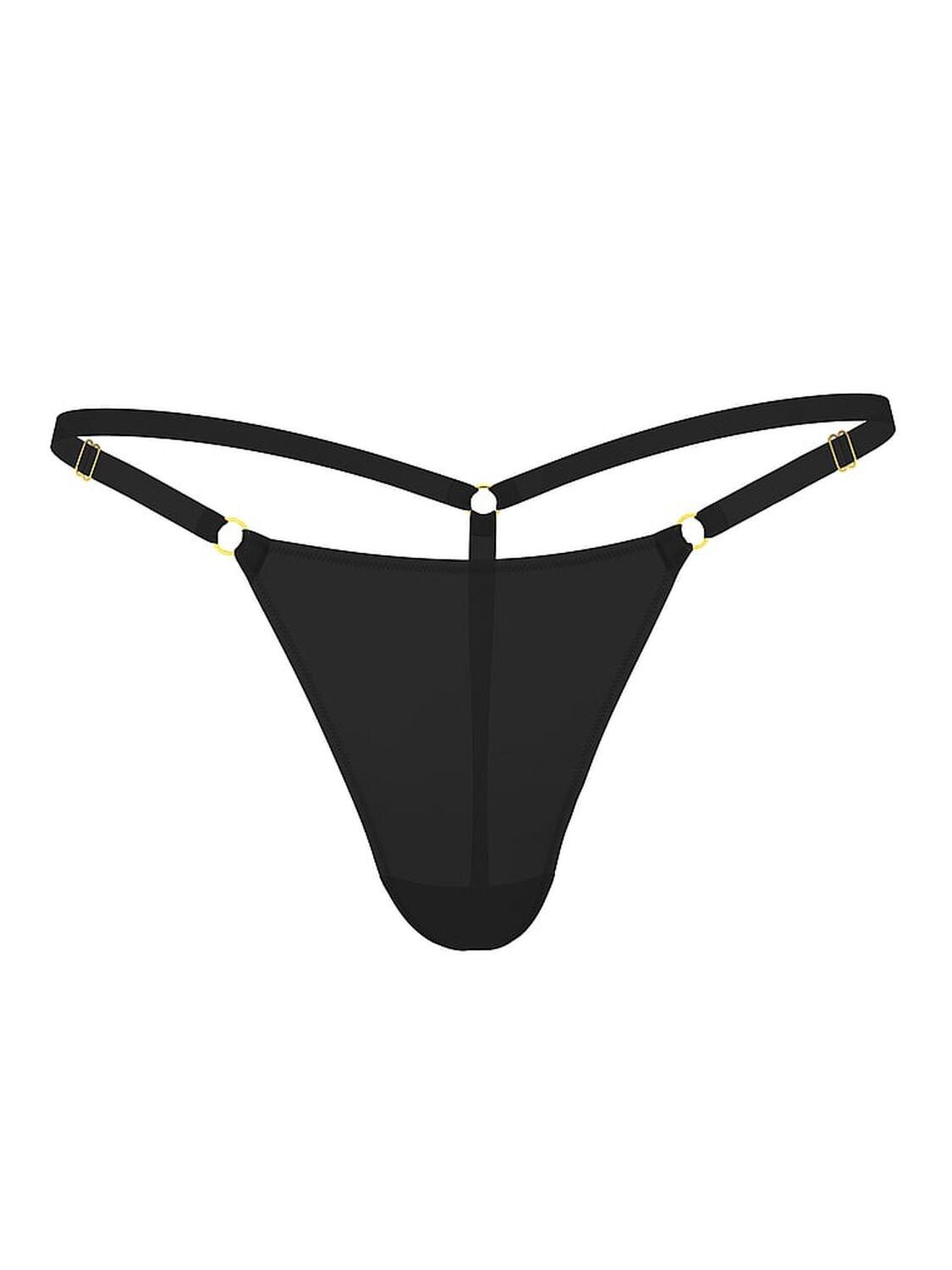 vs Very Sexy Hardware Adjustable V-String Panty Black 3 of 3 