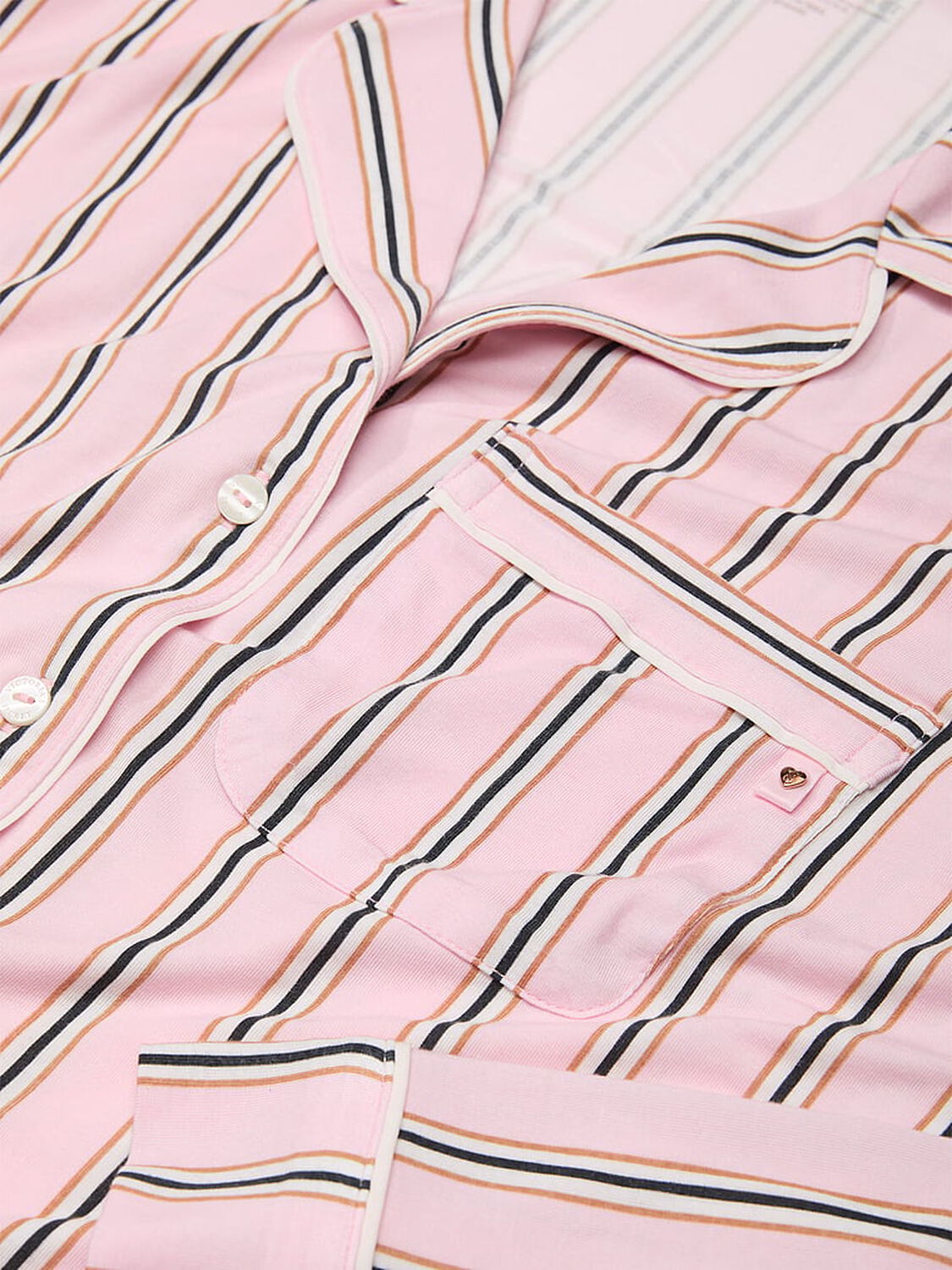vs Victoria's Secret Modal Soft Long Pajama Set Pretty Blossom  Stripes 4 of 4 