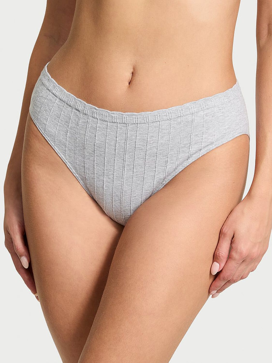 vs Victoria's Secret Stretch Cotton Rib Brief Panty 1 of 3 