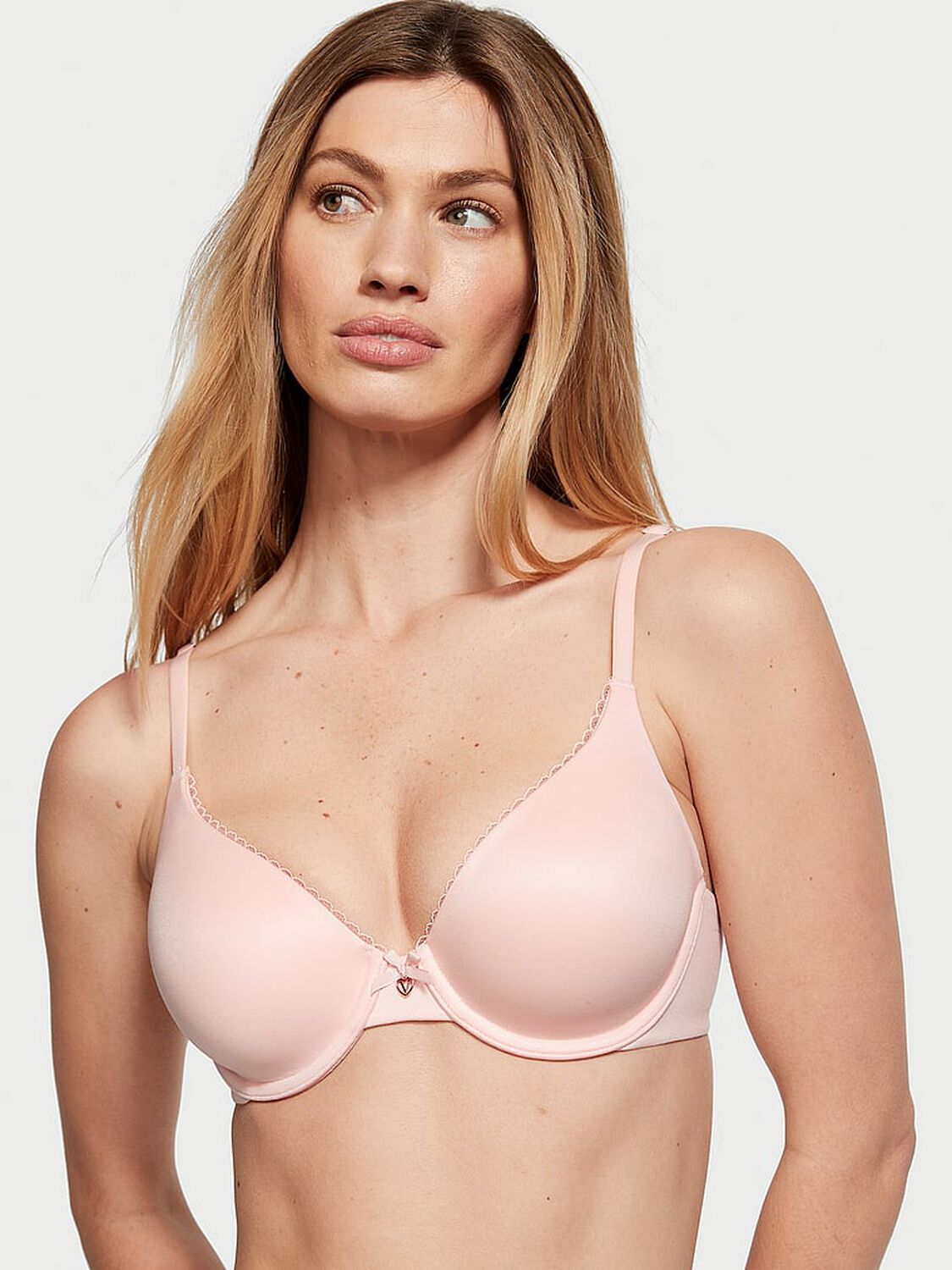 vs Body By Victoria Lightly Lined Full-Coverage Smooth Bra Purest Pink 1 of 4 