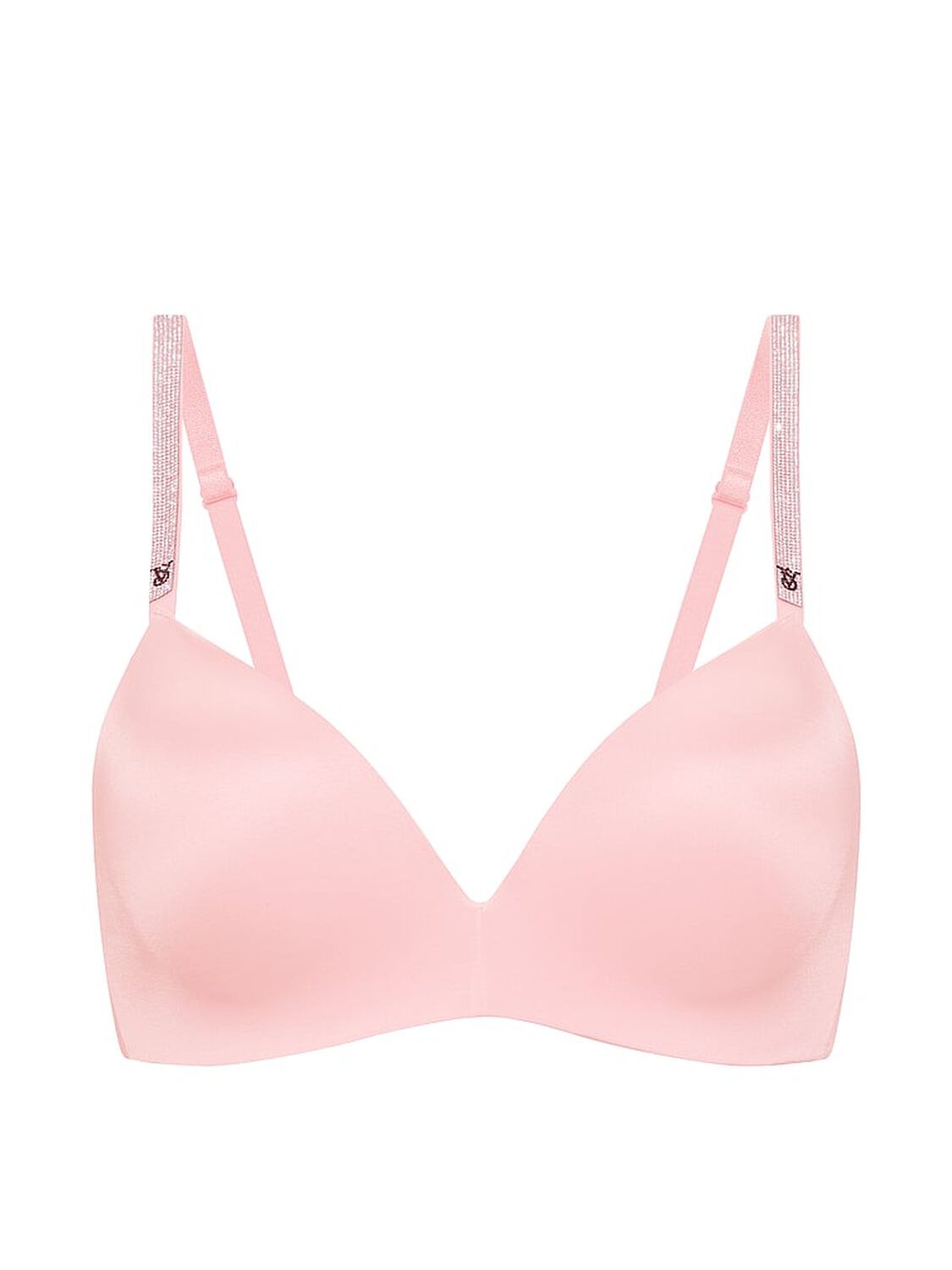 vs Very Sexy So Obsessed Shine Strap Wireless Push-Up Bra Angel Pink 3 of 4 