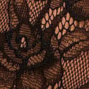 Rose Lace High-Neck Teddy, Black, swatch
