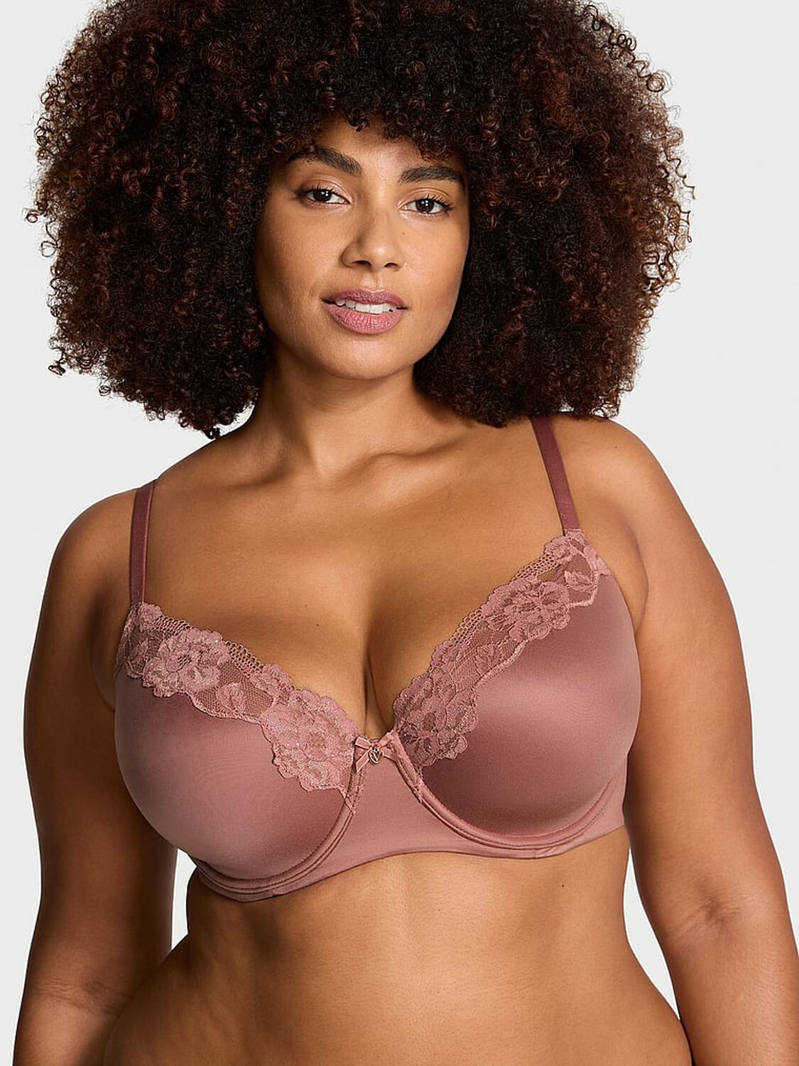 vs Body By Victoria Lace Trim Lightly Lined Demi Bra 1 of 4 