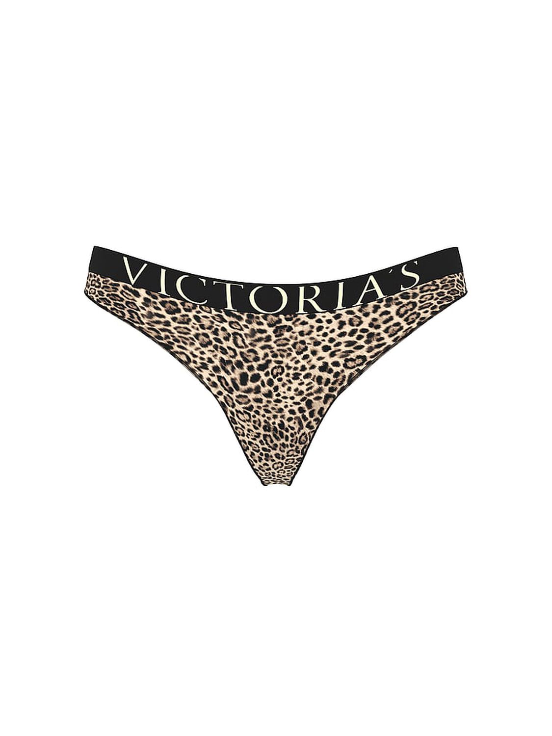vs Cotton Exploded Logo Cotton Thong Panty Leopard 1 of 1 
