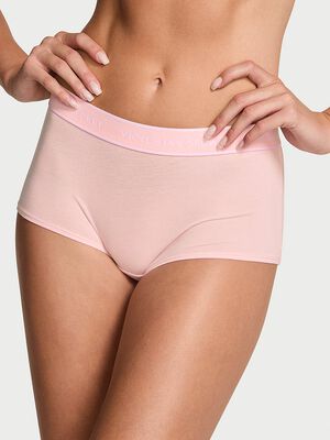 Logo Cotton Boyshort Panty