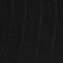 Modal Wide-Rib Long-Sleeve Short Lounge Set, Black, swatch