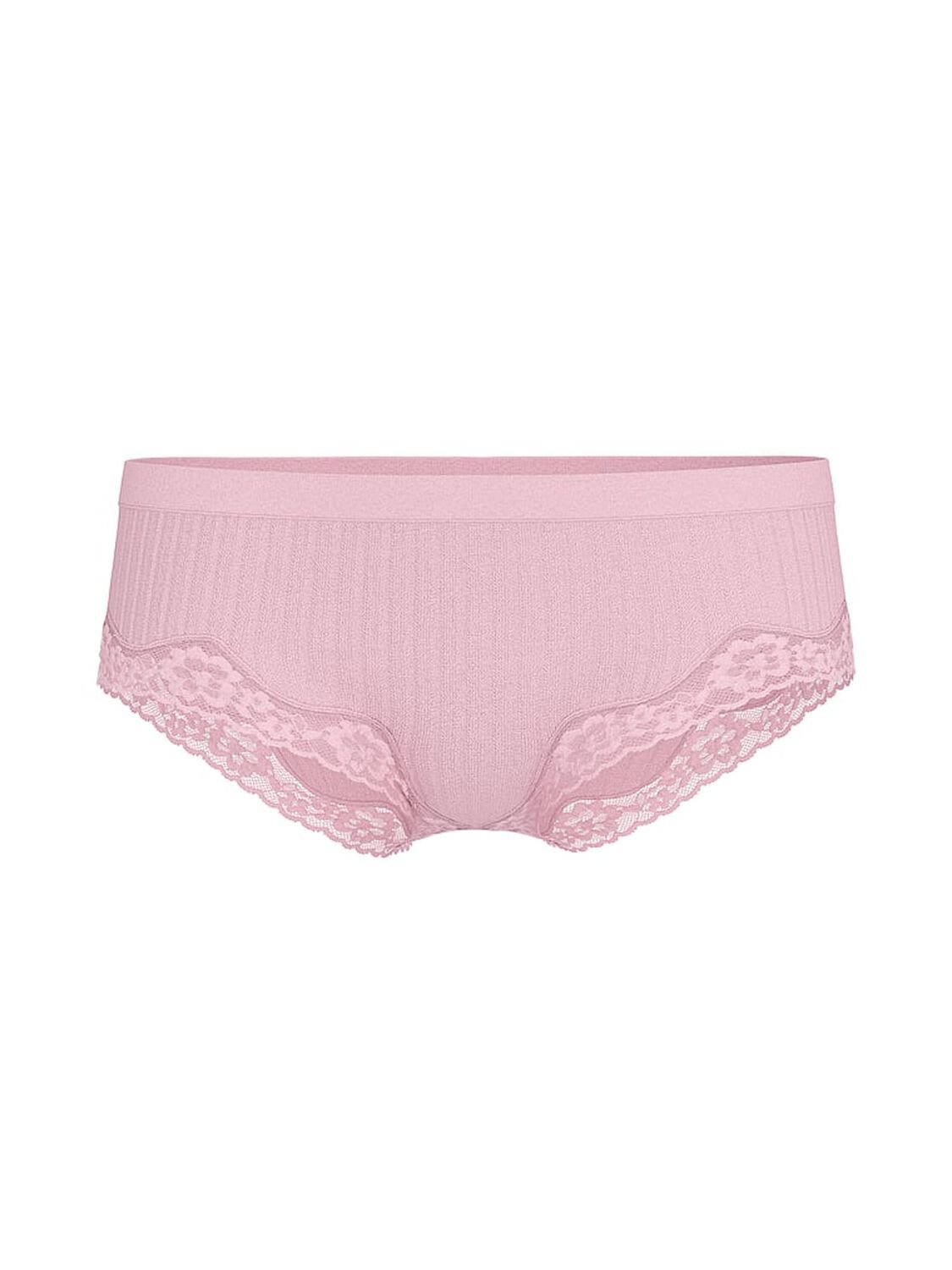 vs Seamless Seamless Rib Lace-Trim Hiphugger Panty Pretty Blossom 3 of 3 
