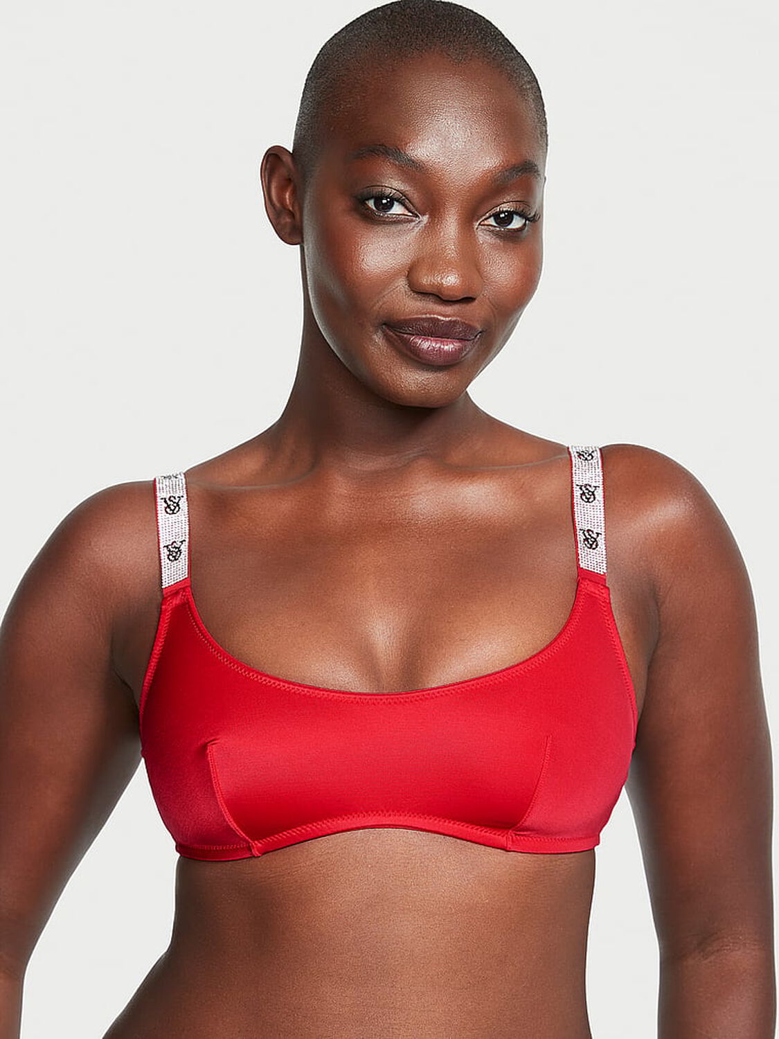 vs Very Sexy Shine Strap Scoop Bralette Lipstick 1 of 5 
