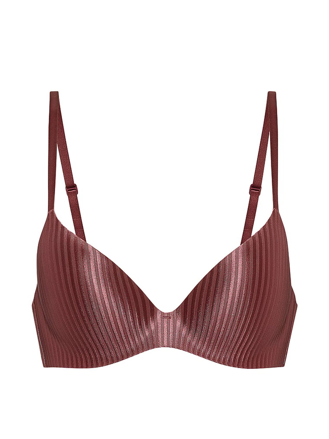 vs Body By Victoria FlexFactor Lightly Lined Plunge Demi Bra Morning Rose 3 of 4 