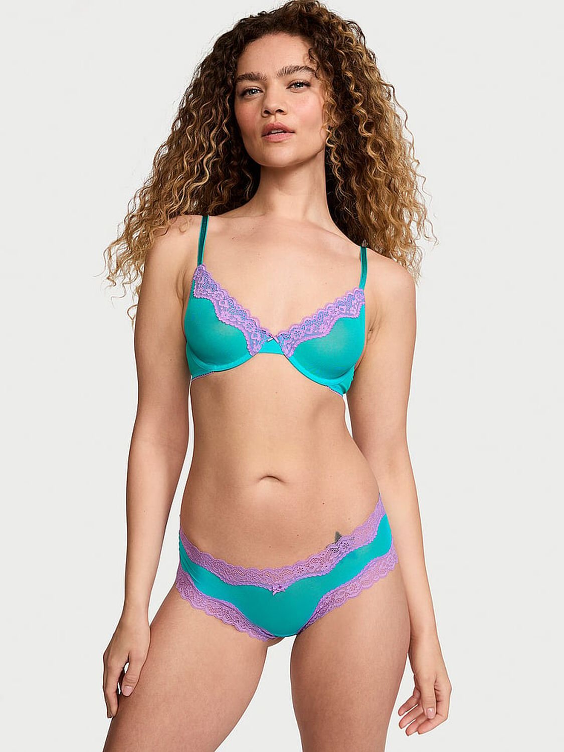 vs Victoria's Secret Tease Unlined Demi Bra Capri Sea 4 of 4 