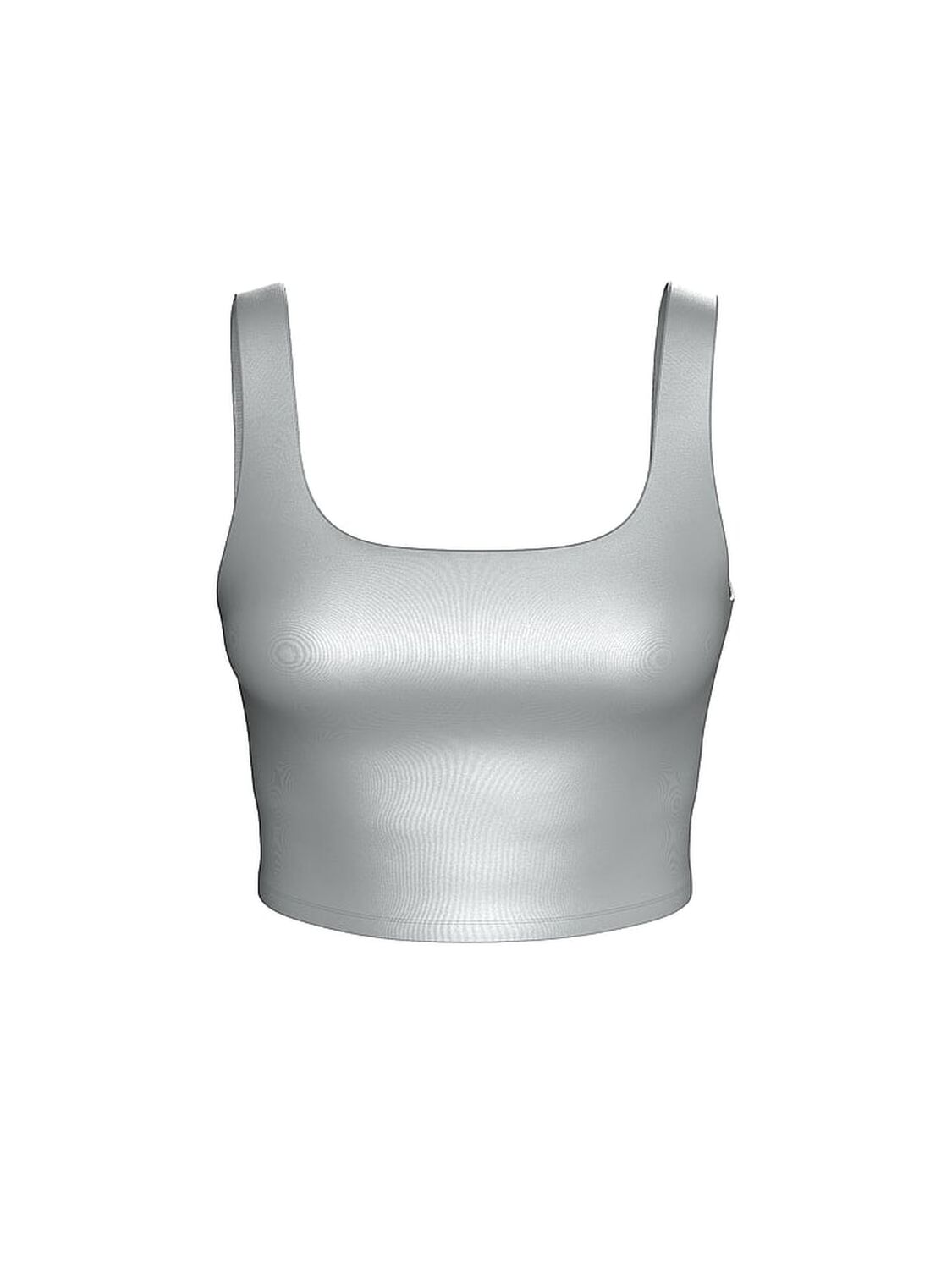 vs Vsx VSX GlossyTech&trade; Square-Neck Bra Top Sterling 3 of 4 
