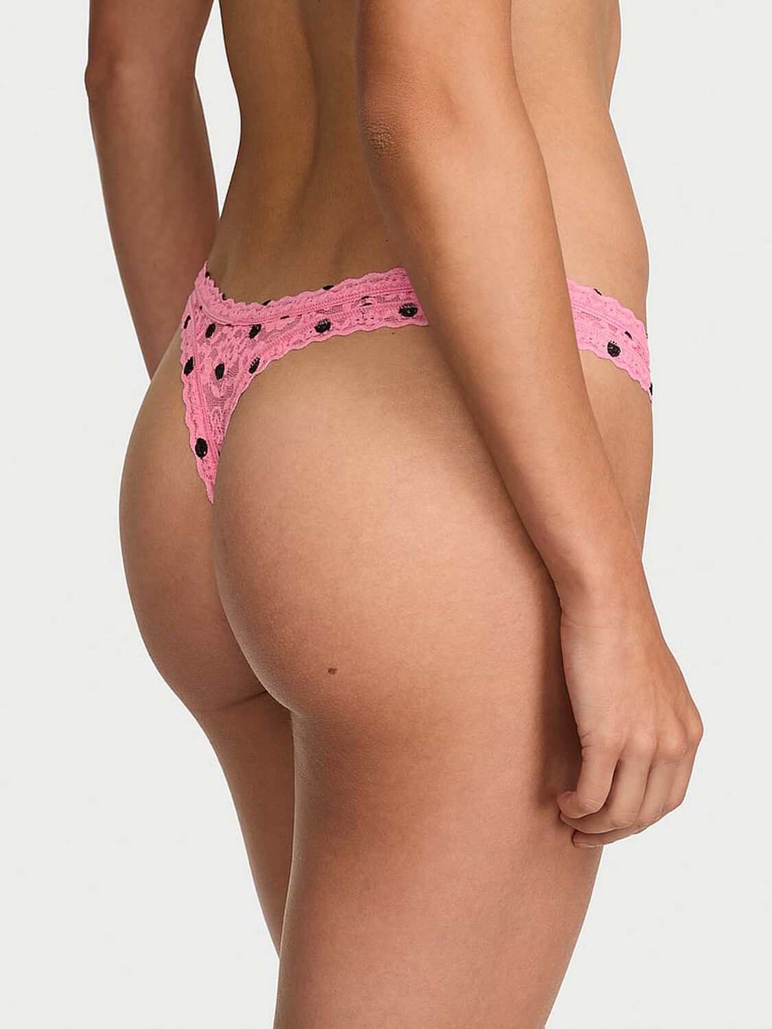 vs The Lacie Lace Ultra-Mini Scoop Thong Panty 2 of 3 