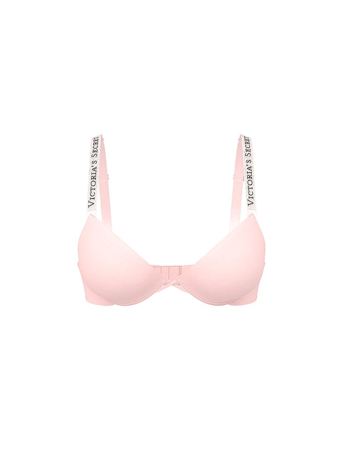 vs Very Sexy Bombshell Logo Shine Strap Add-2-Cups Push-Up Bra Angel Pink 1 of 3 