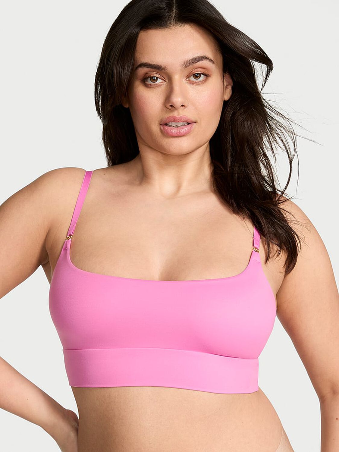 vs Victoria's Secret BODYWEAR by Victoria with FeatherSoft&trade; Innovation Bralette New Peony 1 of 3 