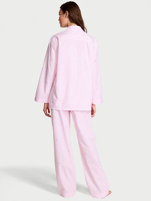 Heritage Cotton Shine Oversized Long Pajama Set