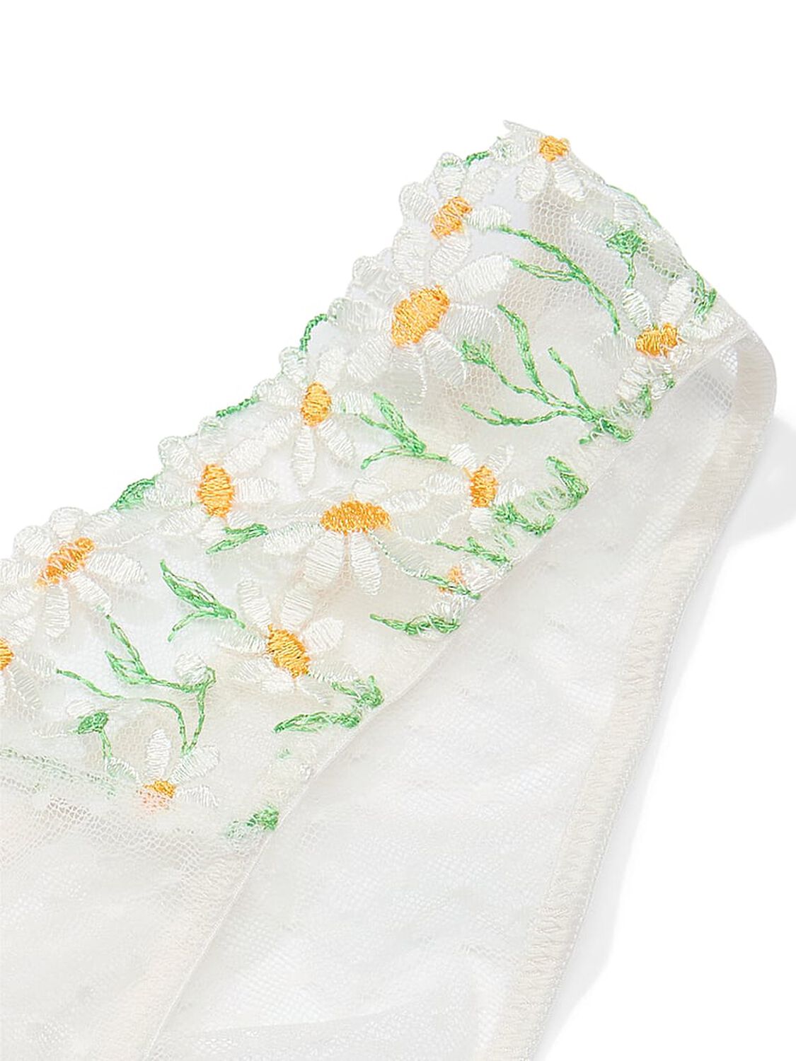 vs Dream Angels Daisy Chain Embroidery Brazilian Panty White Daisies 4 of 4 