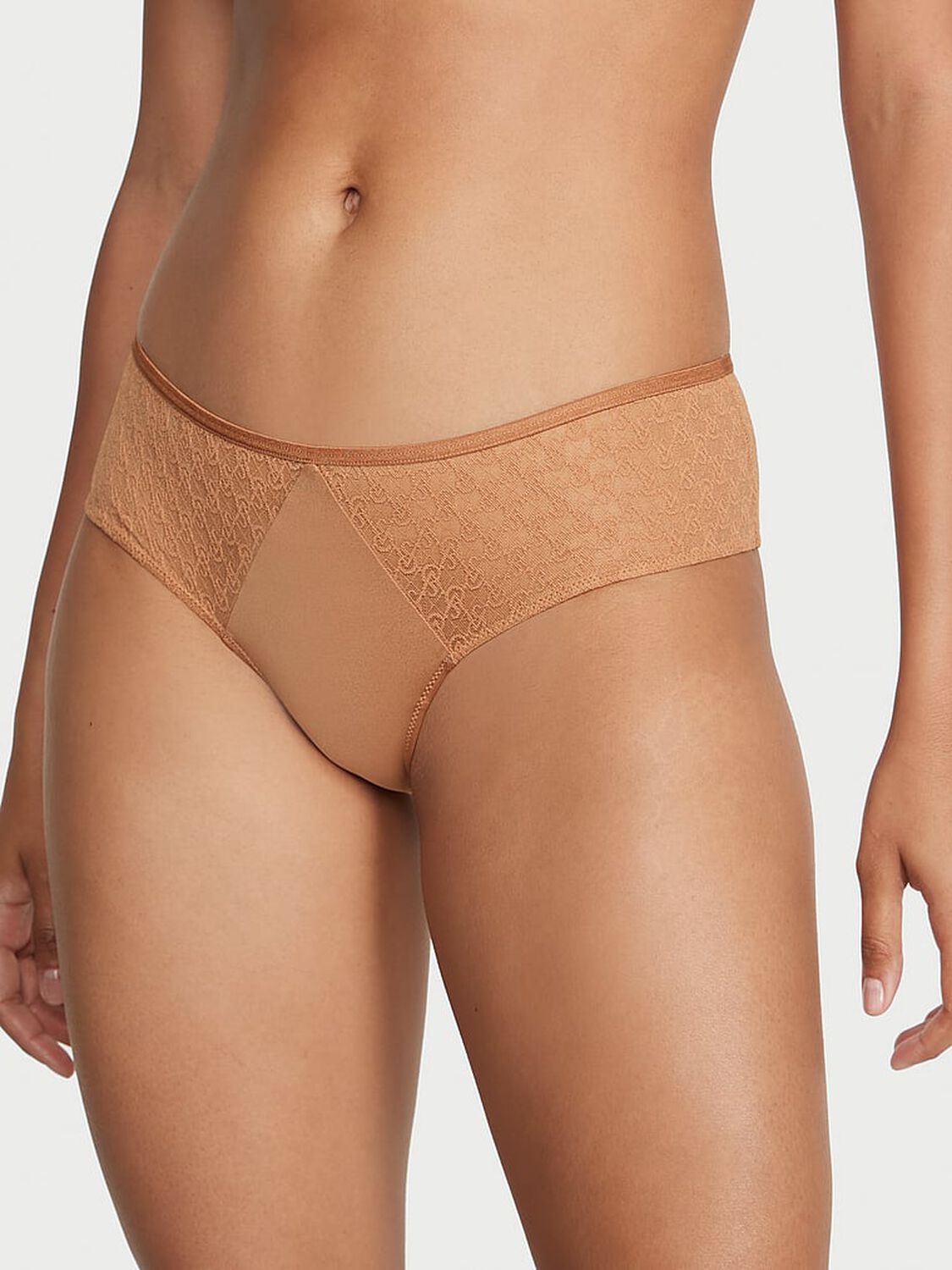vs Very Sexy Icon by Victoria's Secret Icon Lace Cheeky Panty Toffee 1 of 4 