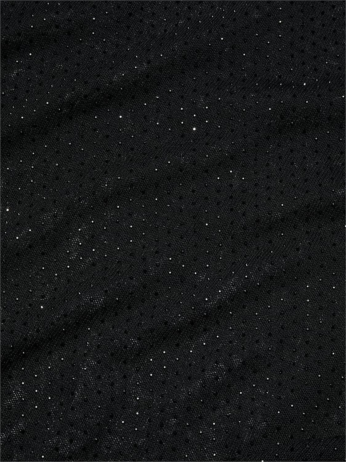 vs Victoria's Secret Swim Beachwear Shine Knit Cover-Up Midi Dress Black 4 of 4 