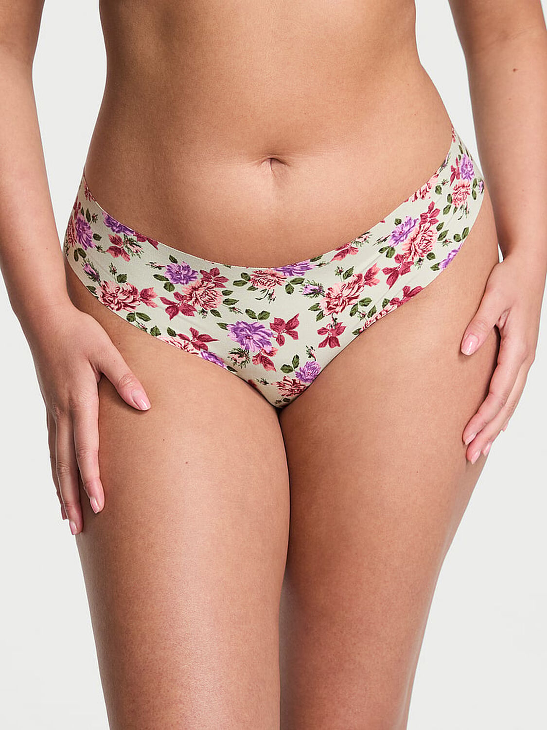 vs No-Show No-Show Thong Panty Fall Roses 1 of 1 
