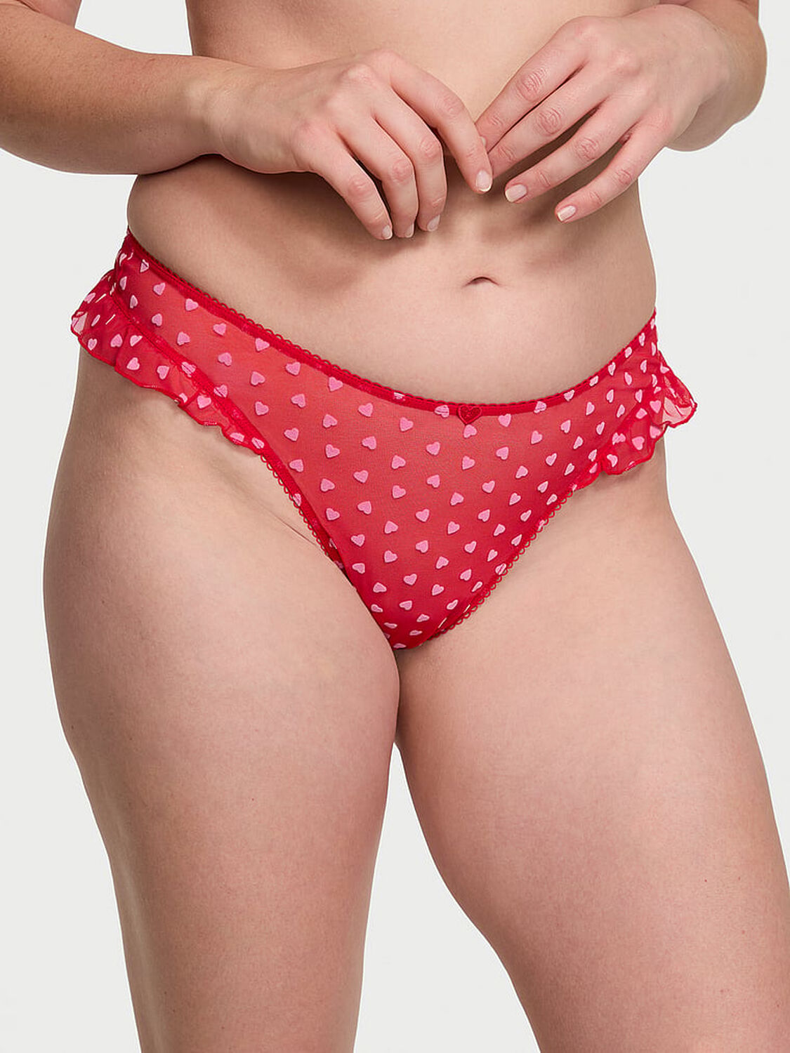 vs Victoria's Secret Tease High-Leg Scoop Thong Panty 1 of 3 