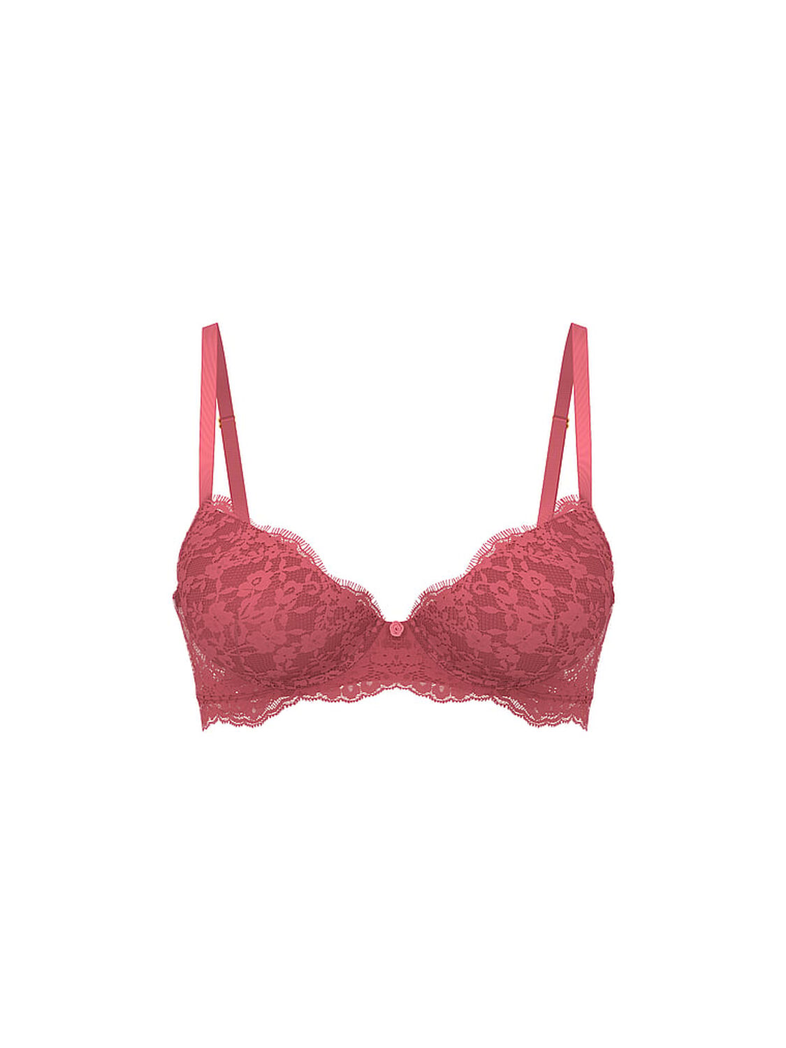 vs Dream Angels Lace Lightly Lined Classic Coverage Demi Bra 2 of 3 