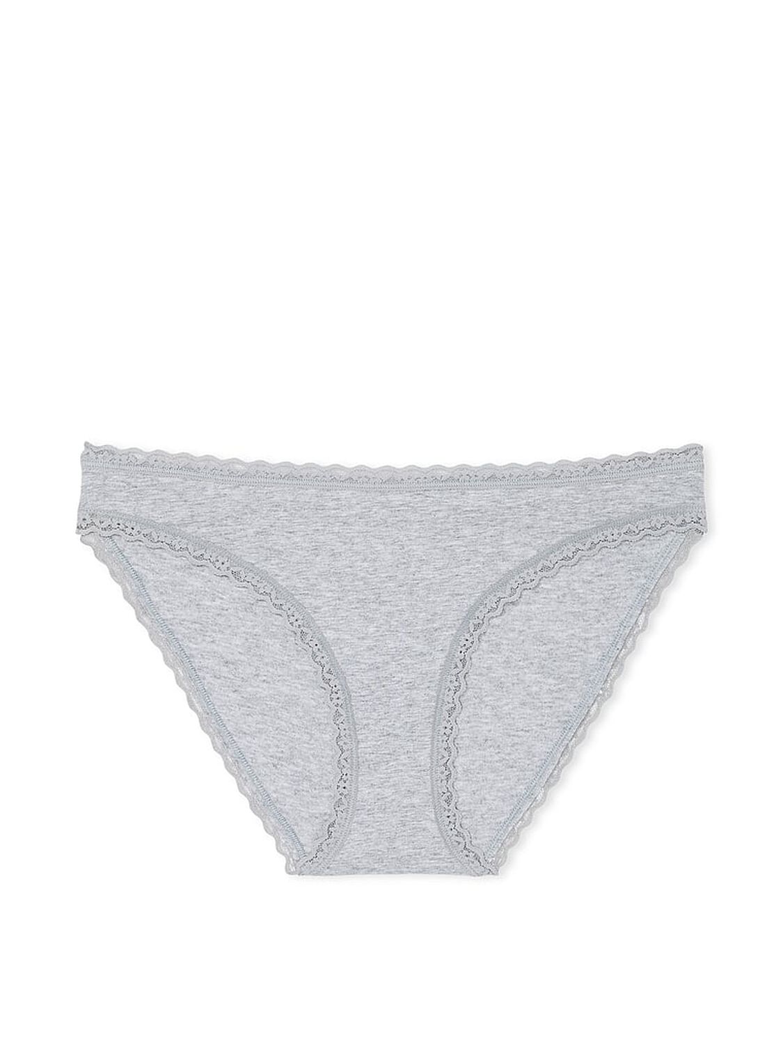 vs The Lacie Lace-Waist Bikini Panty Heather Grey 3 of 3 