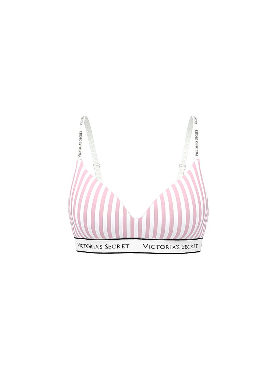 vs The T-Shirt Cotton Lightly Lined Wireless Bra Pretty Blossom Stripes 3 of 3 